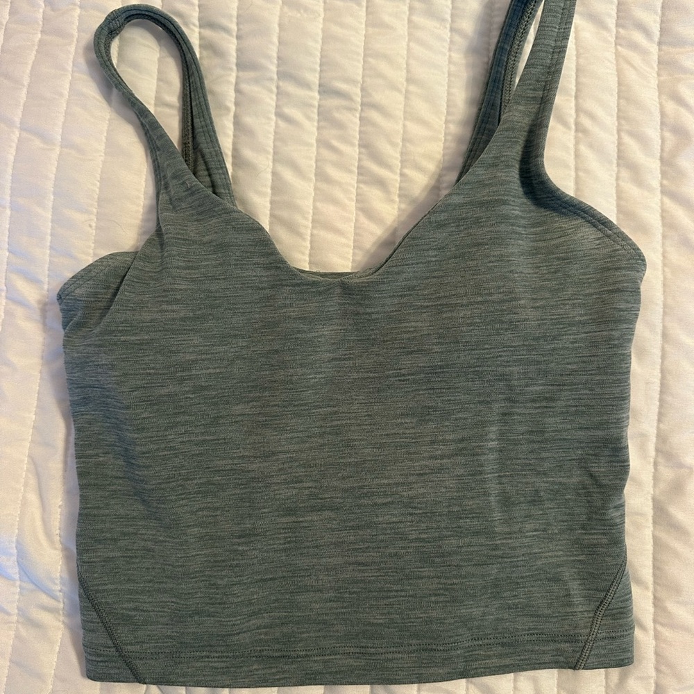 lululemon athletica Green/Grey Tank Top